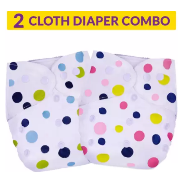 2pcs girls baby washable diapers