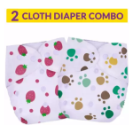 2pcs neutral baby washable diapers