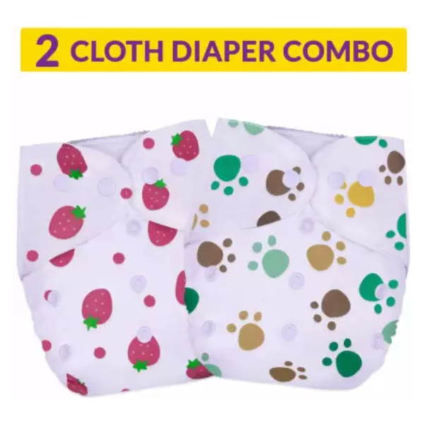 2pcs neutral baby washable diapers