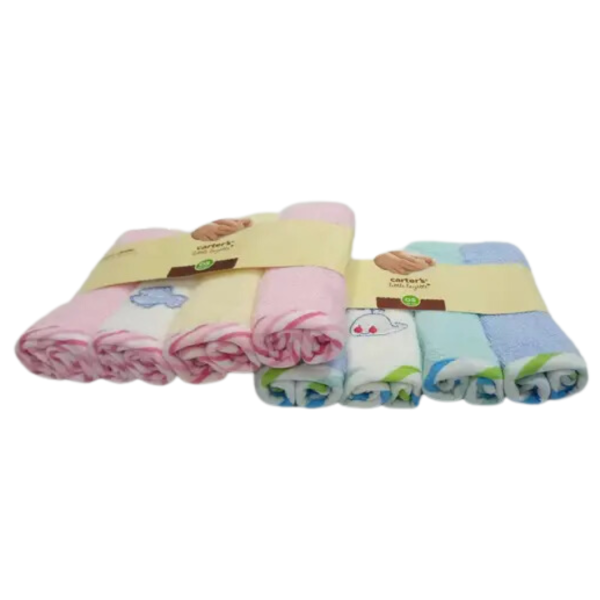 4pack cotton baby washcloths