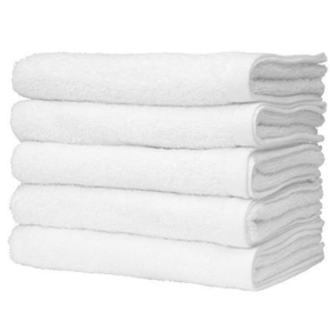 5pcs white cotton baby nappies