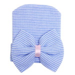 blue baby bowtie hat