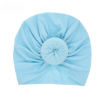 blue baby headwrap knot turban