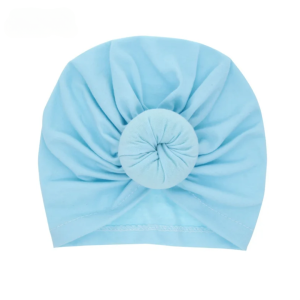 blue baby headwrap knot turban