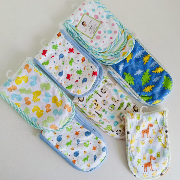 boys 3pack baby burp cloth