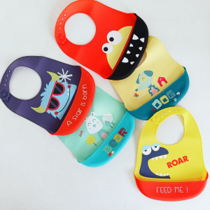 boys waterproof silicone baby bibs