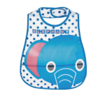 dotted elephant momeasy waterproof baby bib