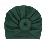 green baby headwrap knot turban