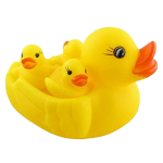 mother and ducklings rubber baby bath toys