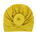 mustard baby headwrap knot turban