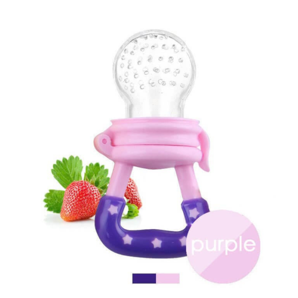 pink baby fruit feeder pacifier