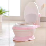 pink realistic kids toilet seat potty