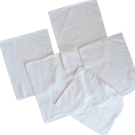 white 100%cotton baby liners