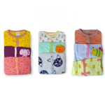 girls 3pcs sleepingsuit cotton romper