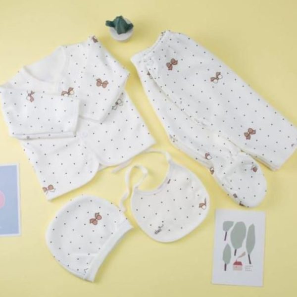 5PCS Unisex Baby Newborn Receiving Set