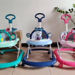 Baby Walker With Music, Toys And Push Handle