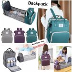 Multi-functional Diaper Backpack With Changing Station Bed