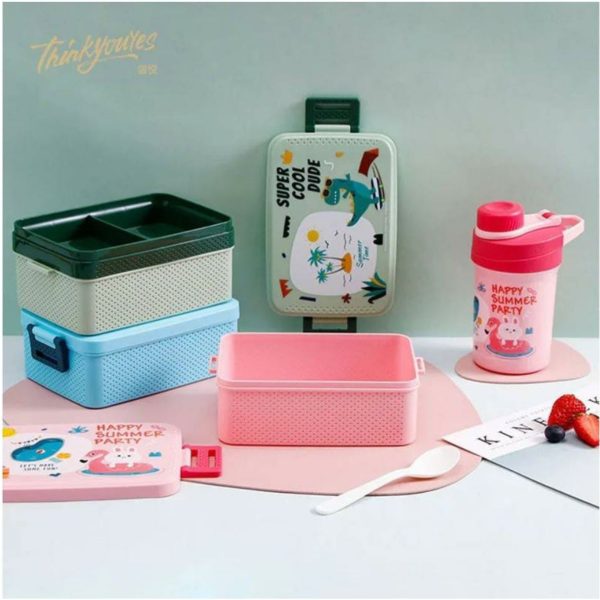 Lunch Box, Water Bottle and Spoon